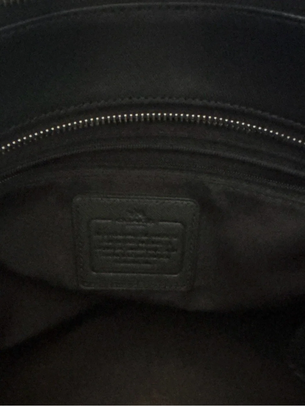 Coach smooth black